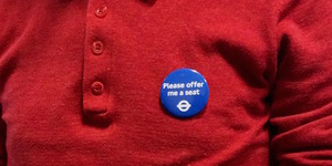 'Please Offer Me A Seat' Badges Will Be Permanent