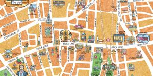 An Illustrated Map Of Brick Lane