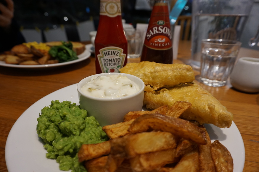 Tofish and chips at Canvas Cafe - where to get vegan fish and chips in London