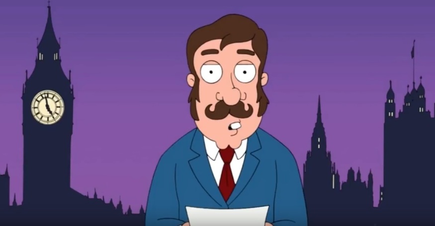 London mocked in TV cartoons