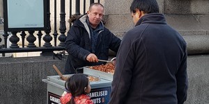 Who Are The Guys That Sell Hot Nuts On London's Bridges?