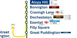 An Official TfL Tube Diagram With Some Very Odd Station Names