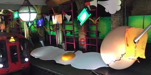 Ever Seen A Giant, Oversized Fried Egg On A Tube Platform? Unbelievably, Now You Can