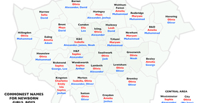 What Are The Commonest Baby Names In London, By Borough?