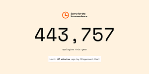 This Website Tracks How Long Since Rail Companies Last Said Sorry