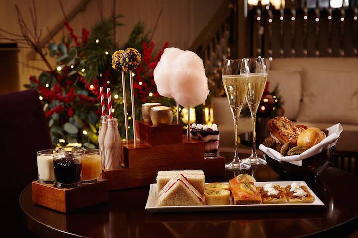 Festive Charlie and The Chocolate Factory afternoon tea at One Aldwych: Christmas afternoon teas in London 2018