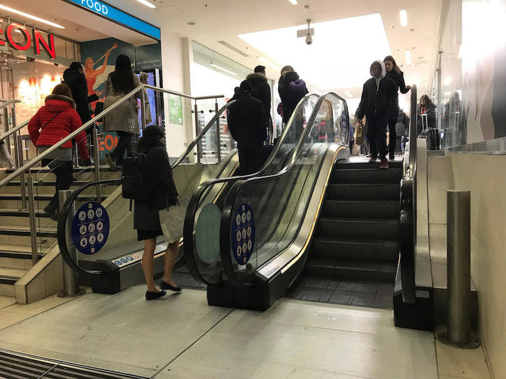 The shortest escalator in London?