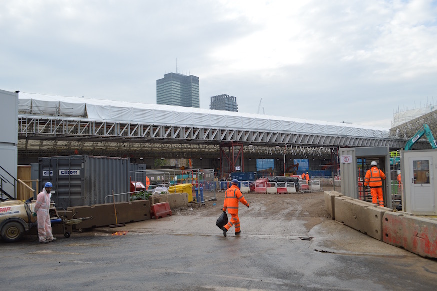 Archaeological dig at Euston HS2 site.