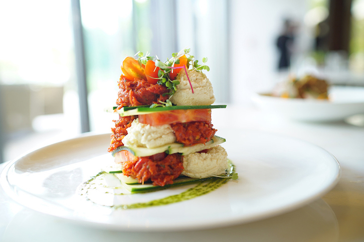 Vegan lasagna at Essence, Shoreditch, London: guide to vegan food, drink and restaurants in London