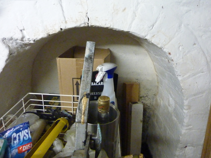 stone arch in the cellar of the cockpit