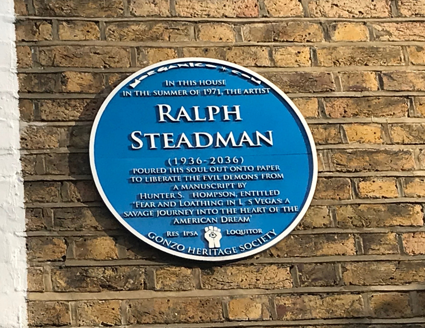 Ralph Steadman plaque