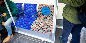 New Priority Seating Moquette Installed On The Tube From This Week