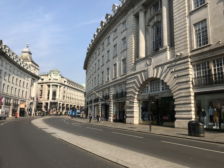 Regent Street empty