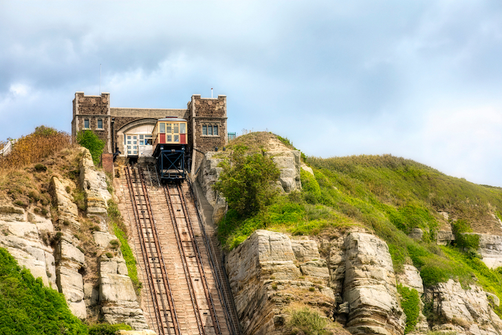A funicular railway