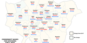 What Are The Most Popular New Baby Names In London, By Borough: 2018