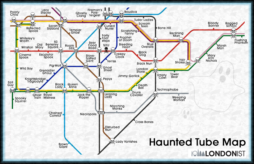 Spooky tube map