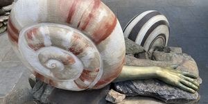 Human Snails Crawl Into Aldgate Square