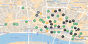 The Buildings Of Sir Christopher Wren Mapped