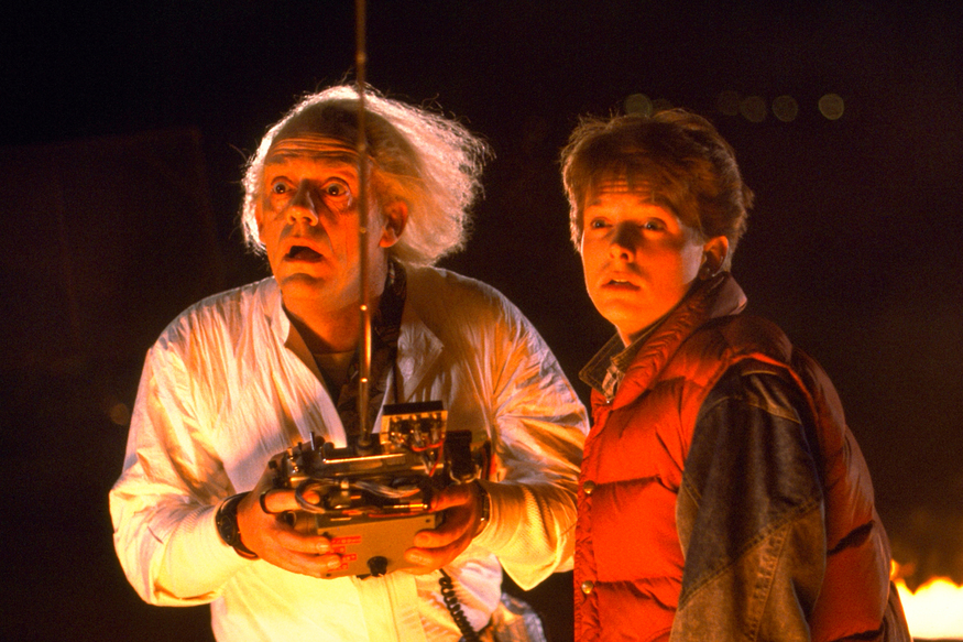 A shocked looking Doc and Marty