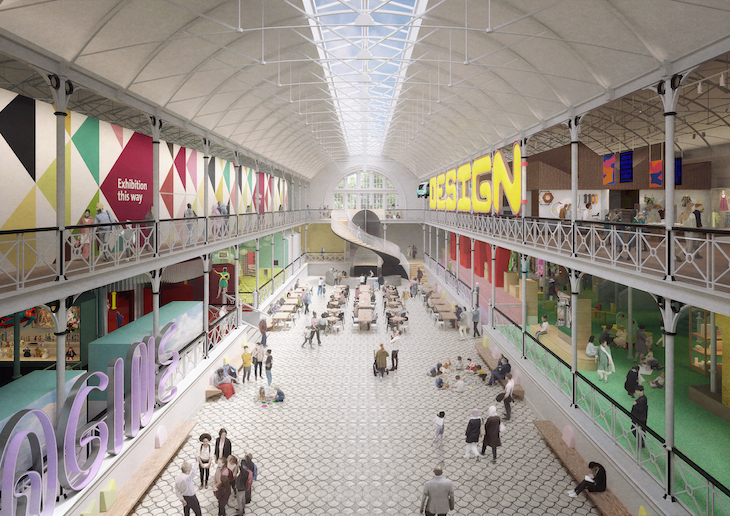 Mock up of the inside of the new Young V&A museum