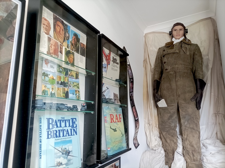 A Battle of Britain display and a mannequin of a pilot