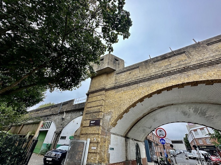 A WWII pillbox glimpsed from ground level