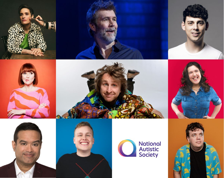 A composite image of the comedians taking part in the show