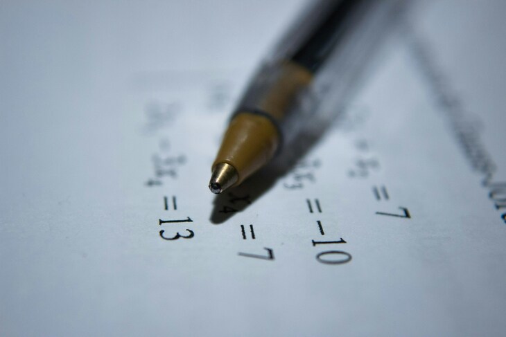 A biro and a maths equation