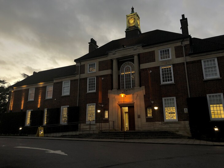 The museum at night