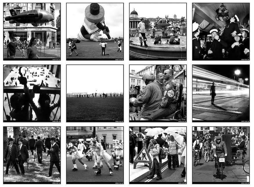Series of photographs of london in black and white