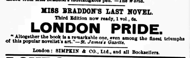 A short review for the novel London Pride