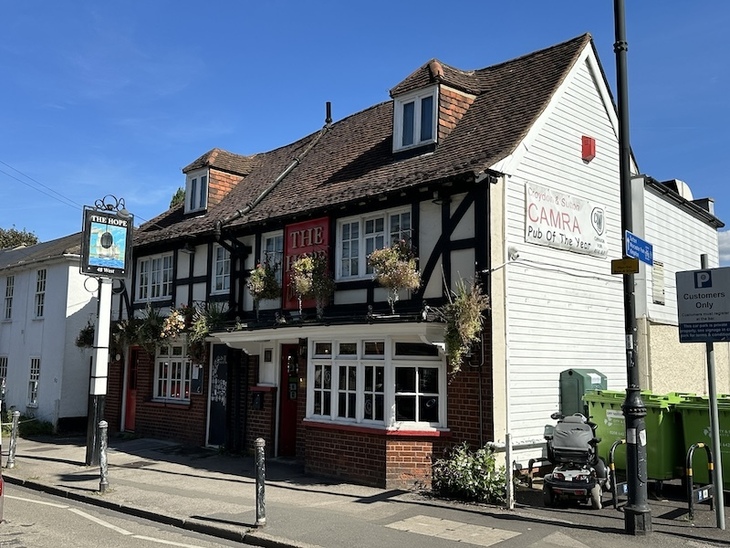 The front of the pub