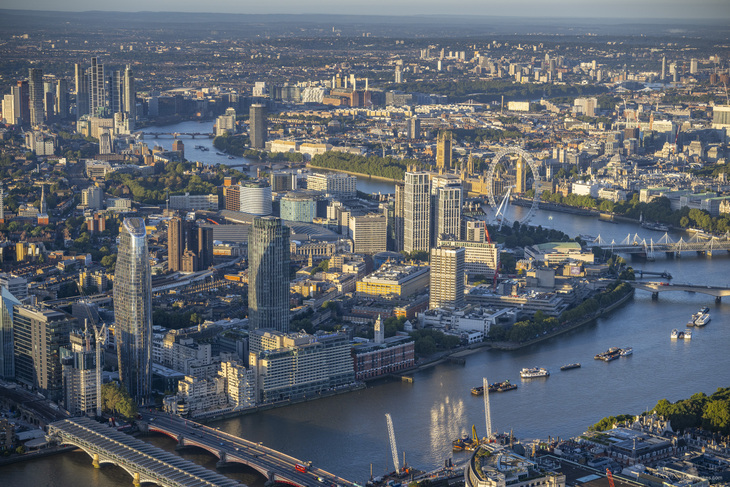 Central London from above
