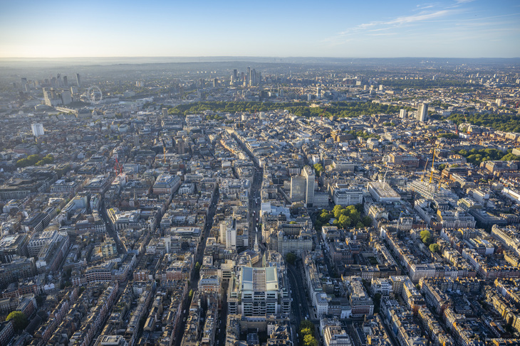 Central London from above