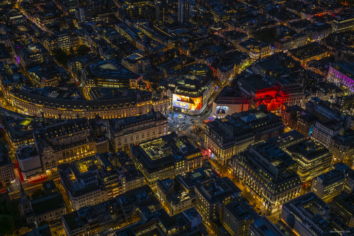 Piccadilly Circus at night