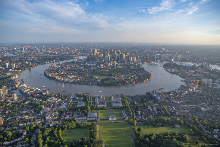 The Isle of Dogs from Greenwich