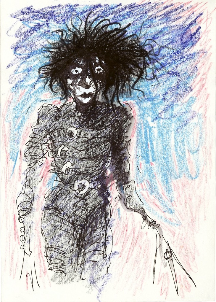 A sketch of Edward Scissorhands