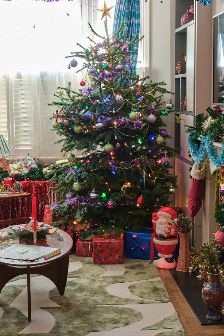 A retro Christmas tree