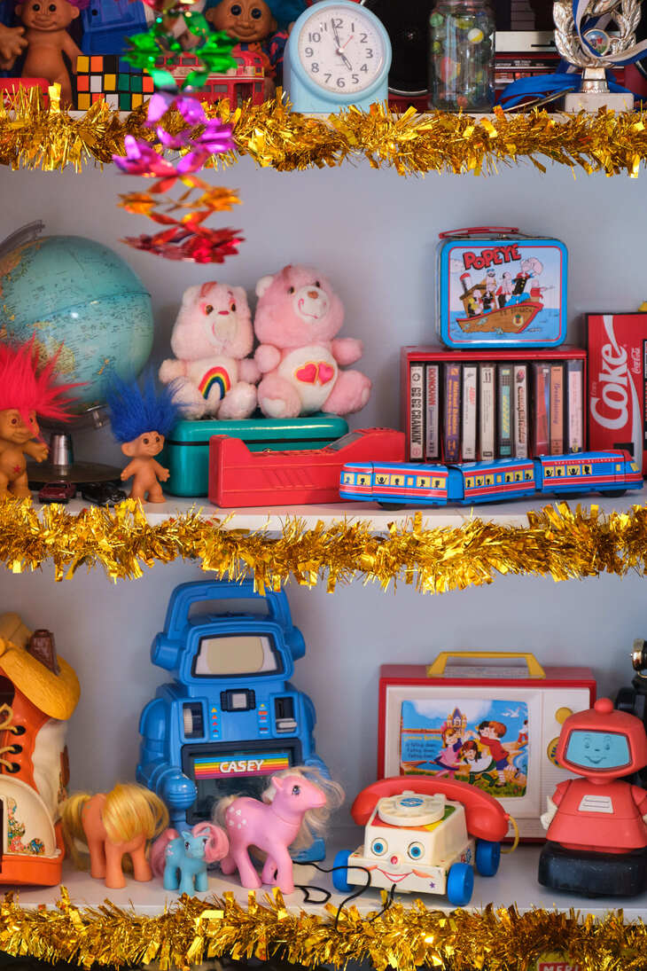 A selection of 1980s toys
