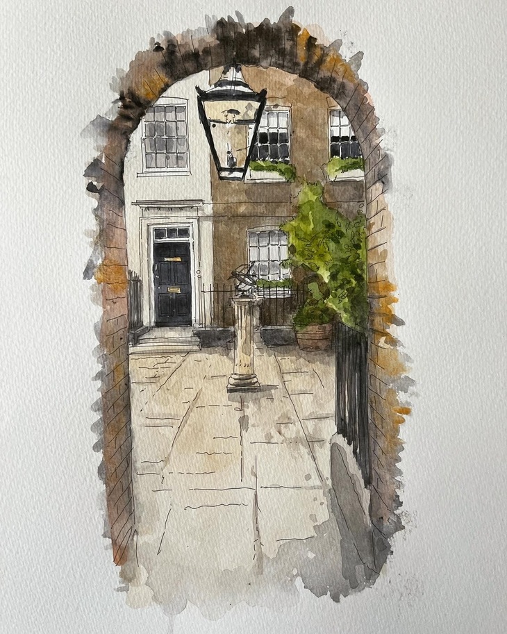 A small square