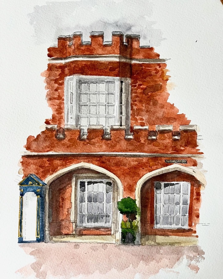 A redbrick palace