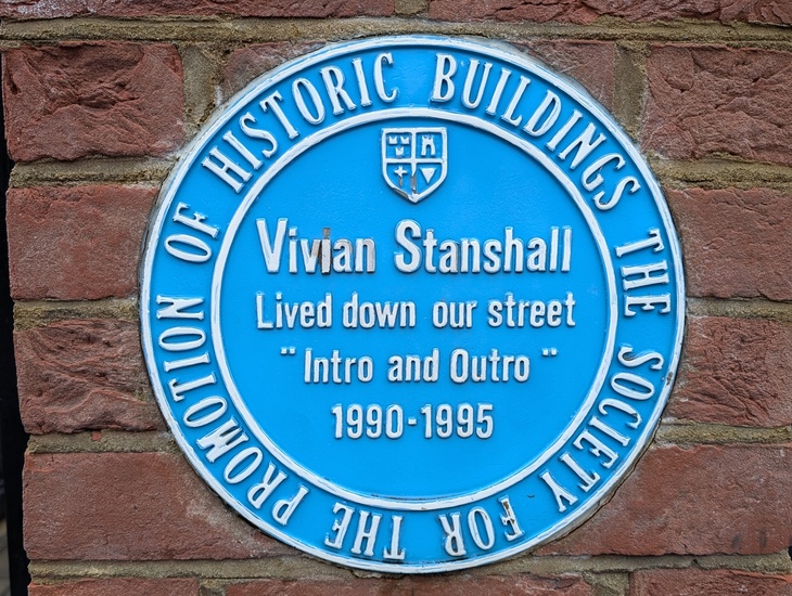 A plaque to Vivian Stanshall