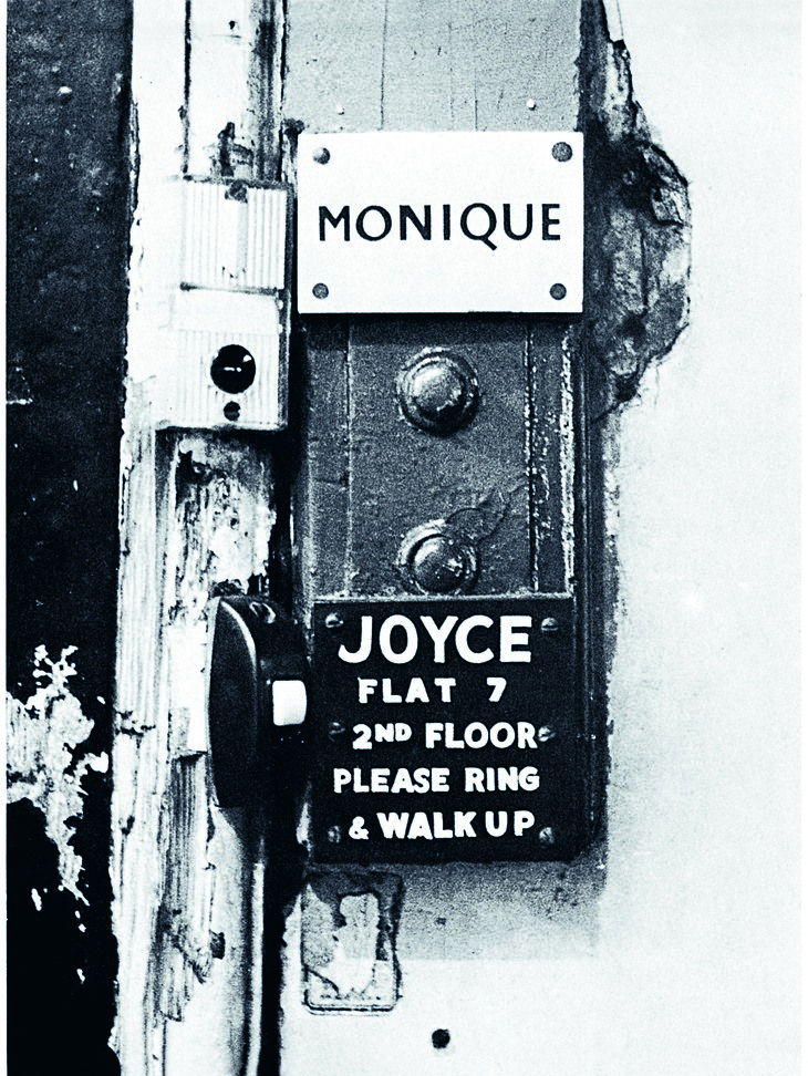 Doorbells with names next to them