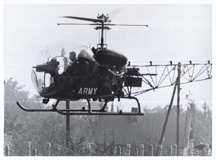 An American Army helicopter