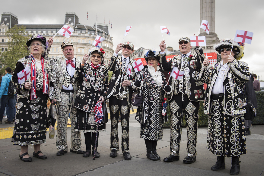 St George's Day London 2025: Pearly Kings and Queens in Trafalgar Square