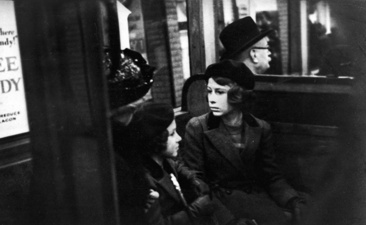 The young princesses on a tube train