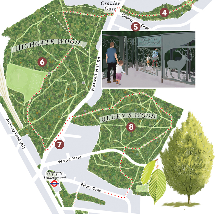 A map of the area