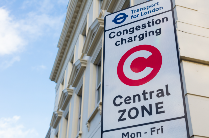 Congestion Charge road sign