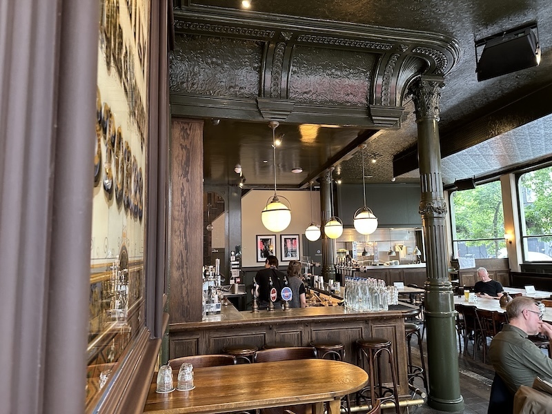 The bar at the Knave of clubs