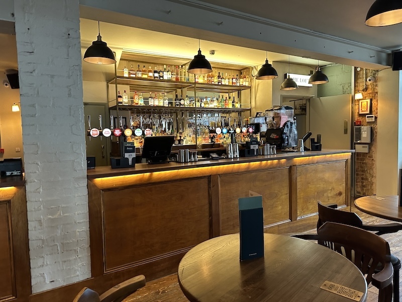 The bar at the prince